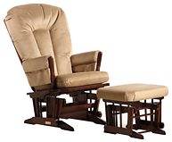 Dutailier C20-82B Platinum Two Post Glider Multiposition Recline and Ottoman Combo