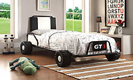 Furniture of America Power Racer Twin Bed Black