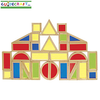 Guidecraft Rainbow Blocks 30 Piece Set