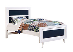 Furniture of America Alivia Bed Blue & White